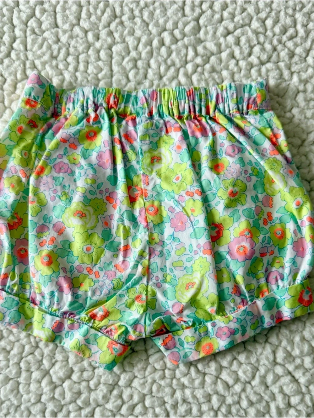 Jacadi Pink Polka Dot Bloomers & Multicolor Floral Diaper Covers